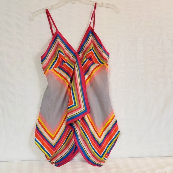 Size:4 Forever 21 Spaghetti Woven Top - Picture 1 of 6